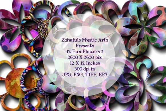 Download 12 Fun Flowers Set 3 - Premium Resources