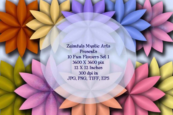 Download 10 Fun Flowers Set 1 - Premium Resources