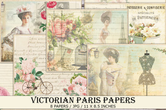 Download Vintage Victorian Paris Paper - Vintage victorian Collection